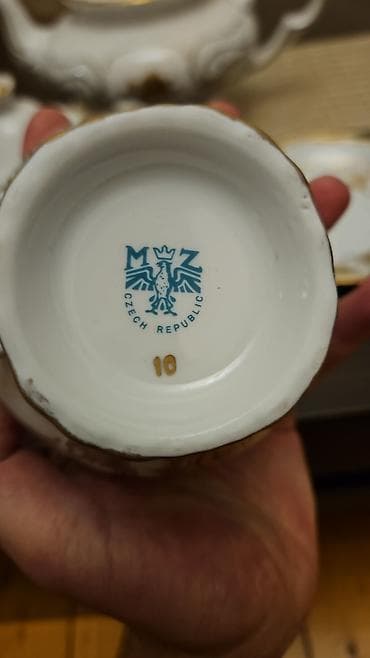 su qab: Çay dəsti, rəng - Ağ, Farfor, 6 nəfərlik, Çexiya — 2