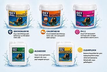 eşşək sutu: 💧 OXY POOL Hovuz Dərmanları – 5-li Tam Komplekt ✅ Hovuz suyunun tam — 2