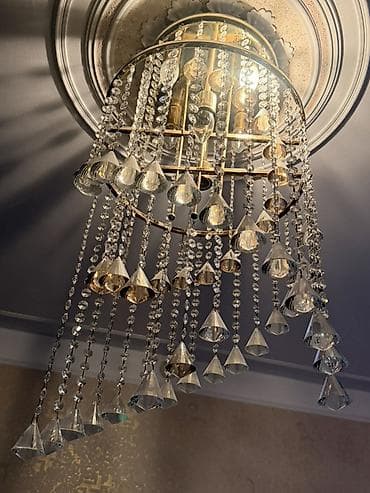 selale: Çılçıraq, 6 lampa, Xrustal — 6