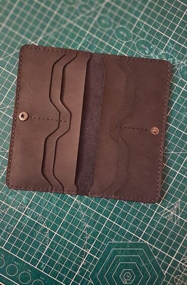 kişilər üçün vizitka qabı: Pulqabı, Təbii dəri, Yeni — 4