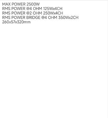 mp 3 player: Jameson USA-505A – 4 kanallı avtomobil gücləndiricisi - Maksimum güc — 2