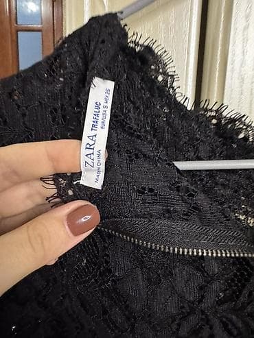 boyfrend şalvar: ZARA TRF (Trafaluc) qara qipka bluz - Ölçü: EUR/USA S (MEX 26) - — 1