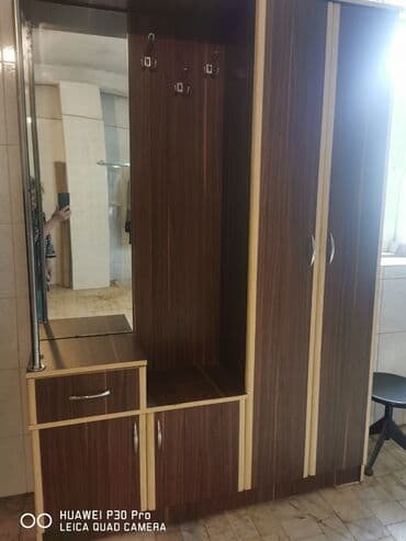 veşılka: Dəhliz üçün funksional mebel dəsti - Material: laminat/DPQ, tünd qoz — 2