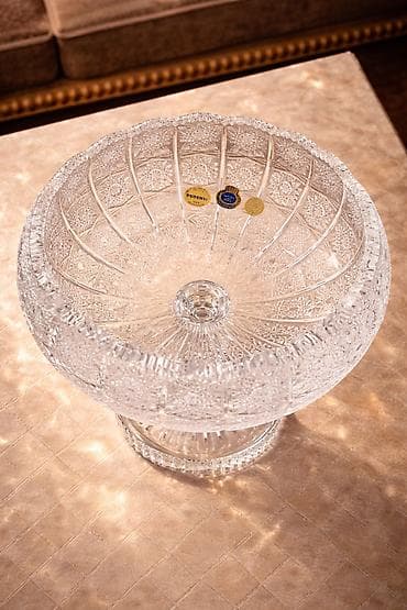 Süfrə ləvazimatları: ✨Bohemia Crystal Meyvə Qabı – Parlaq və Lüks! (ayaqlı)✨ 💎 Əvvəl 100 — 2