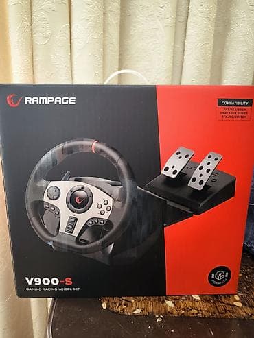 Rampage V900-S Gaming Racing Wheel Set - Tam dəst: sükan və 2 pedallı