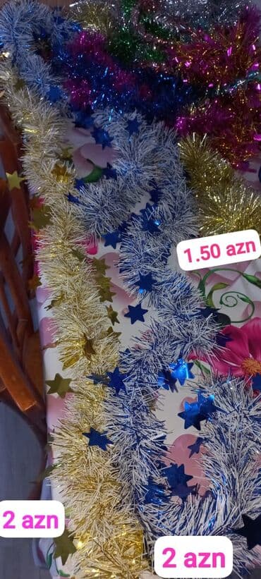 Pərdə və jalüzlər: Yeni il üçün bəzək zərləri - Növlər: ulduz fiqurlu zərlər və klassik — 3