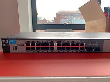 modem ev interneti: HP ProCurve 1810G-24 Switch (J9450A) - 24 ədəd 10/100/1000 Mbps RJ-45 — 2