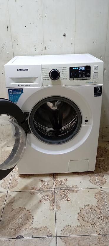 kicik paltaryuyan: Paltaryuyan maşın Samsung, 7 kq, İşlənmiş, Avtomat, Qurutma var, Ödənişli çatdırılma — 2