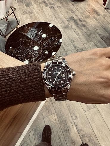 kişi eynəyi: Qol saatı, Rolex, rəng - Qara — 2