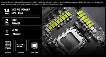 kohnə komputer: Ana Platası MSI X870E, Yeni — 4