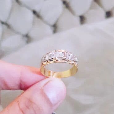 nişan üzükleri: Nişan, Üzük, Sarı qızıl, 750 Əyar, Brilyant, 0-0.25 Karat — 3