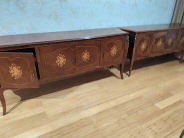 fırlanan stollar: İşlənmiş, Masa və oturacaqlar, Komod, Jurnal masası, Kredit yoxdur — 3