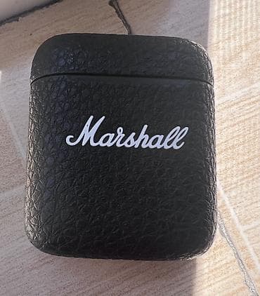 gizli ses yazma aparatı: Simsiz (Bluetooth) Qulaqcıqlar, Marshall, rəng - Qara — 1