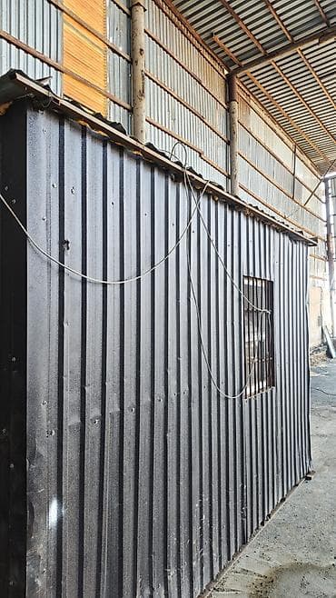 kantener evler: Metal karkaslı, profnastil (şifer tipli) lövhələrlə yığılmış köçürülə — 2