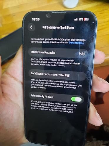 islenmis printer satisi: IPhone 13, 256 GB, Qara, Simsiz şarj, Face ID — 7