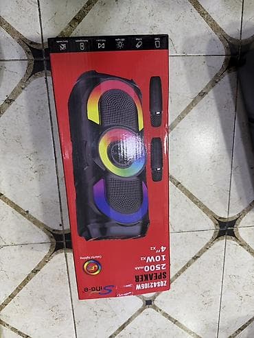 ses yazan diktafon: SING-e ZQS42105W taşınabilən karaoke səs sistemi - Güc: 2 x 10W — 2