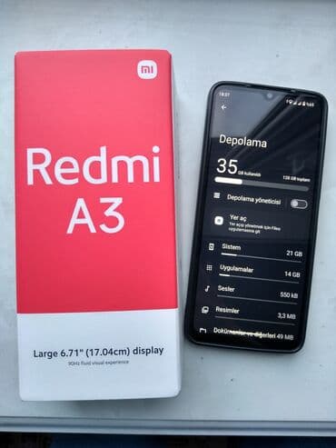 аккумулятор кредит: Xiaomi A3, 128 ГБ, цвет - Черный, 
 Сенсорный, Отпечаток пальца, Две SIM карты — 1