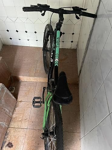 crolan 26: Velosiped – dağ/şəhər tipli - Çərçivə: metal, rəng – qara/yaşıl - — 2