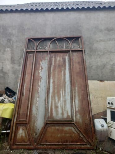 Darvaza qolları: İşlənmiş Dəmir Həyət darvazası, 350 m, Şəbəkə ilə, rəng - Boz, Kredit yoxdur — 1