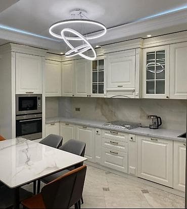 perla metbex mebeli: Mətbəx mebeli - Klassik üslubda ağ rəngli modul mətbəx komplekti - — 1