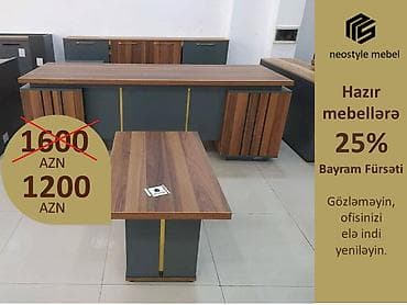 Hazır mebellərə -25% Bayram Fürsəti! – Gözləməyin, ofisinizi elə indi
