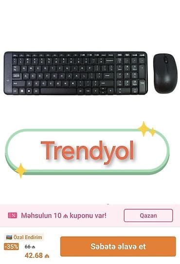 en ucuz notebook: Logitech MK220 Wireless Keyboard+Mouse Black eni bir dəfə acilib — 6