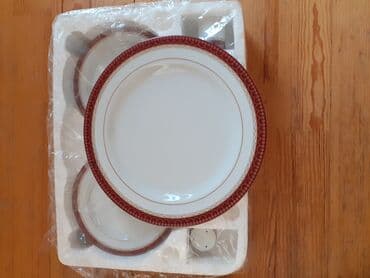 2 bolmeli tava: Boşqablar, rəng - Ağ — 2