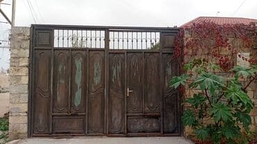 Döşəmə: Dəmir Həyət darvazası, Yana açılan, Mexaniki, Qapı ilə — 1