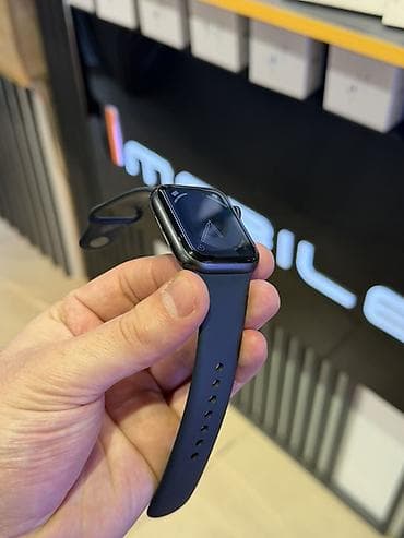 Смарт браслеты: Смарт часы, Apple, Водонепроницаемый, цвет - Черный — 4