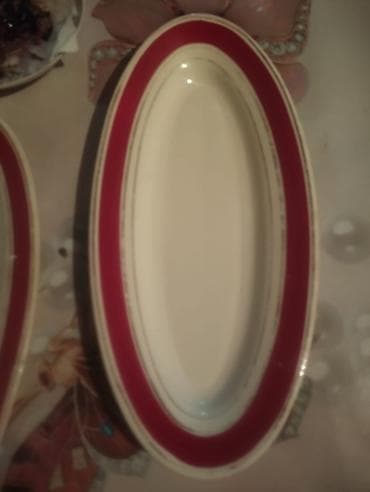 Mətbəx aksesuarları: Nahar dəsti, rəng - Qırmızı, Keramika — 3