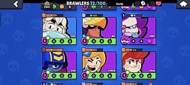 qizil sikke: Brawl Stars hesabı – geniş kolleksiya və nadir skinlər - Ümumi — 10