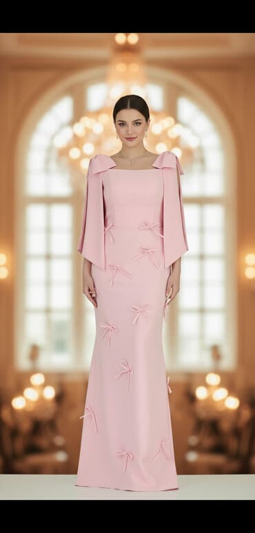 şifon fasonlar instagram: Çiyinlərdən aşağı uzanan geniş çiyin lentləri və ətək boyu simmetrik — 2