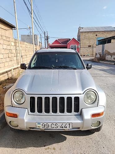 teker cixardan: Jeep Cherokee (Liberty) – gümüşü rəngli, 5 qapı, şəhər və yolsuzluq — 4