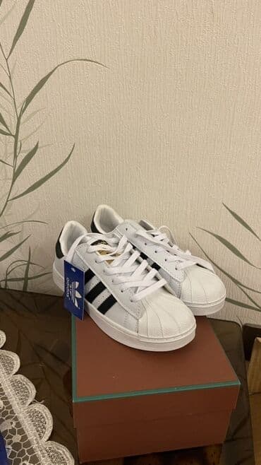 Ayaqqabılar: Məhsul: Adidas Originals Superstar (ağ/qaradərə) - Klassik “shell — 1