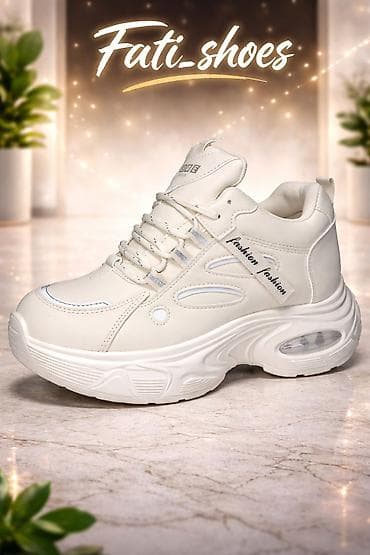 qadin krasofka: Ağ rəngli qadın idman ayaqqabısı – Fati-shoes kolleksiyası - — 1