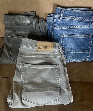 zara cins: 2 ədəd kişi cins şalvar dəsti Brax-Bugatti 100% original.dukan giymati — 1