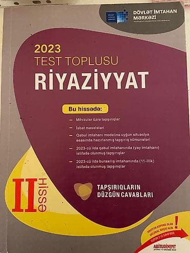 Riyaziyyat 11-ci sinif, 2023 il — 1