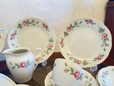 mis qablar: Çay dəsti, rəng - Ağ, Farfor — 7