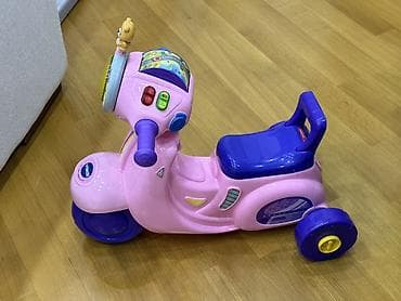 oyuncaq aparati: VTech Ride-on uşaq skuter oyuncağı - Rəng: çəhrayı, 3 təkərli sabit — 1