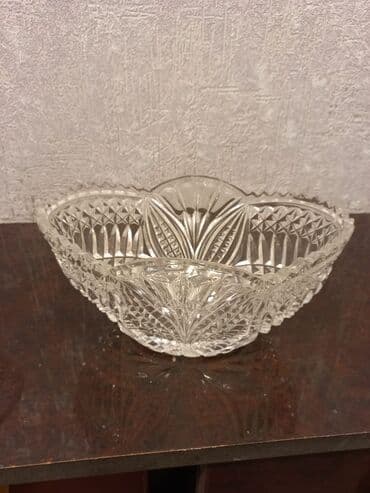 yeni il üçün hədiyyələr: Xrustal meyve qabi. Qiymeti 30 manat — 1