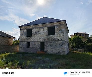 heyet evleri type 1: 2 mərtəbəli yarım tikili fərdi ev - Material: bünövrə və daşıyıcı — 3