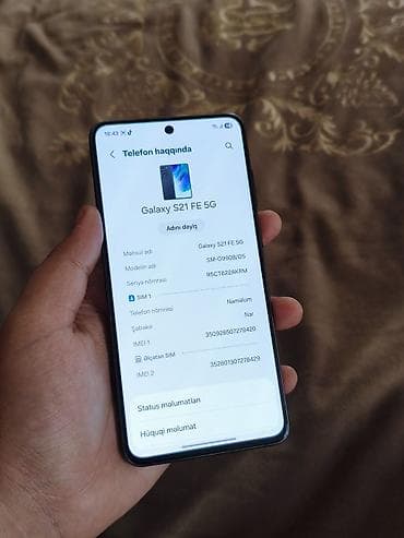 telefon plata satisi: Samsung Galaxy S21 FE, 128 GB, rəng - Qara, Zəmanət, Barmaq izi, Simsiz şarj — 4