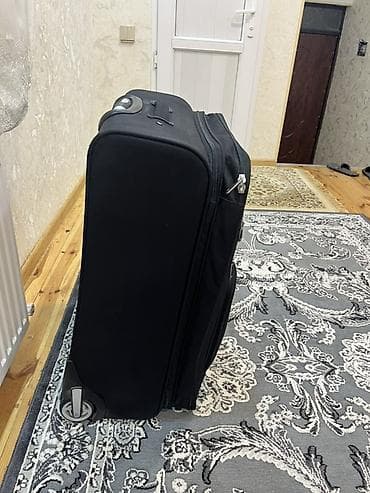 Ovçuluq və balıqçılıq: Böyük ölçülü yumşaq korpuslu səyahət çamadanı - Rəng: qara - — 9