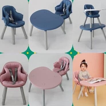 детский монеж dwingler: Happy Dino 2 in 1 yemək masası. 2 hissədən ibarət olan masa, 5 — 2