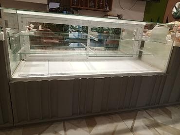 enerji soyuducu: Soyuduculu vitrin – şirniyyat, desert və delikateslər üçün - Ön, yan — 1