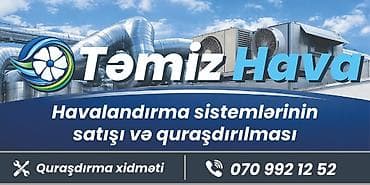servis avadanliqlari: Məhsul: Havalandırma sistemləri və aksesuarları Havalandırma — 4