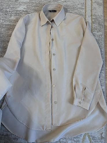 Komplekt – toxunma sviter, dar trikotaj don və uzun düyməli köynək - — 4