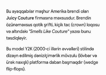 y2k: Juicy Couture brendinin Y2K üslubunda platforma basmaqları - Brend — 3