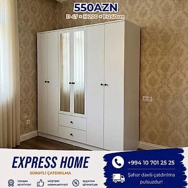 Yeni, 6 qapı, Siyirməli, Açılan, Düz dolab