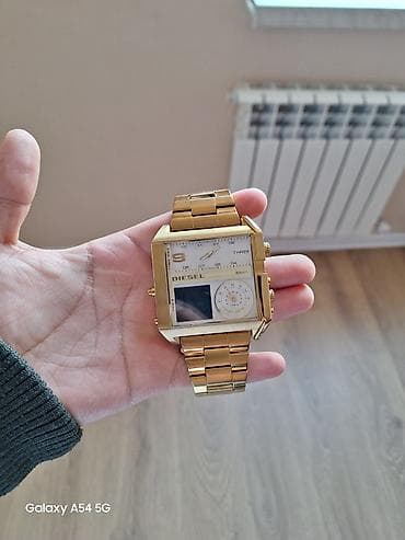 toxuma qolbaqlar: Qol saatı, Diesel, rəng - Qızılı — 1